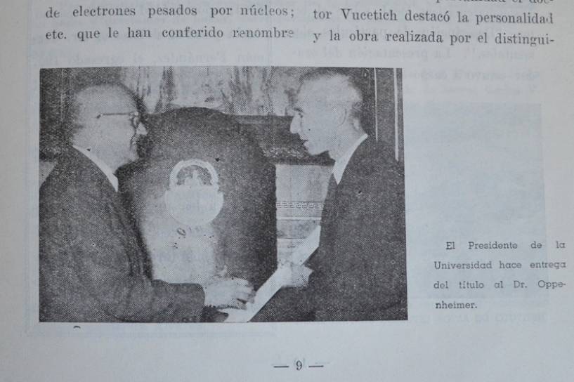 El día en que el padre de la bomba atómica visitó la Facultad de Ingeniería de la UNLP