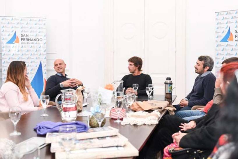 Andreotti recibió a los emprendedores nucleados en ‘San Feriando’