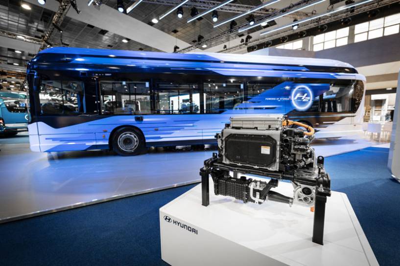 El Grupo Iveco y Hyundai Motor Company presentan un nuevo autobús urbano de hidrógeno en la feria Busworld de Bruselas