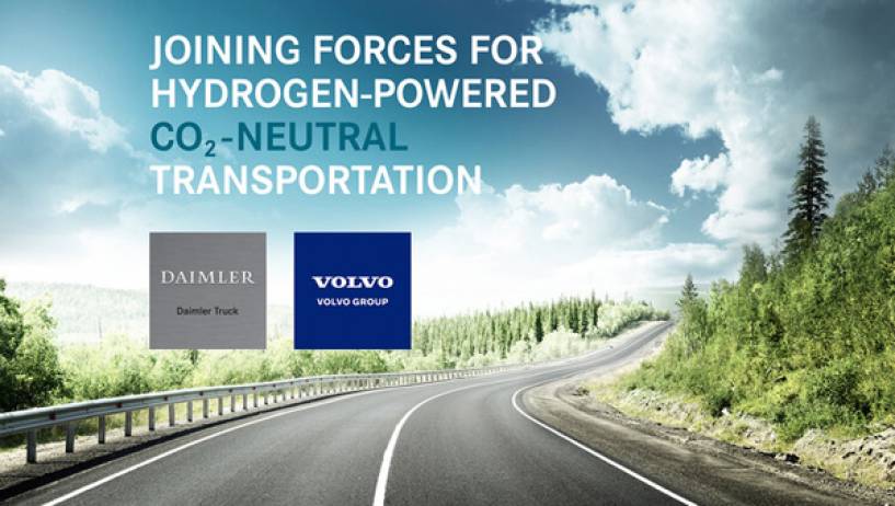 Grupo Volvo y Daimler Truck AG se unen para liderar el desarrollo del transporte sustentable a través de la producción a gran escala de celdas de combustible de hidrógeno