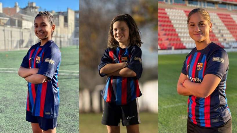 Bimbo lleva a 3 futbolistas juveniles argentinas al FC Barcelona para una clínica de entrenamiento única