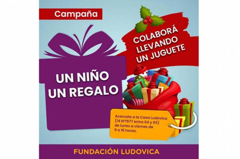 La Fundación Ludovica lanza la campaña navideña “Un niño, un regalo”