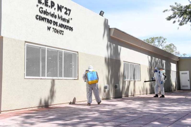El Municipio de San Fernando sanitiza escuelas contra el covid-19 previo al inicio de clases