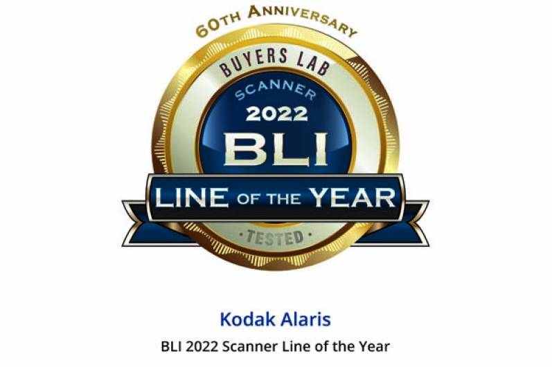 Kodak Alaris obtiene el premio de BLI a la mejor línea de escáneres de 2022