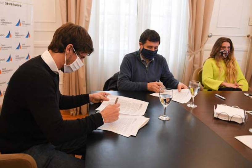 Andreotti firmó convenios con Arroyo para fortalecer la asistencia por coronavirus y construir una Unidad de Desarrollo Infantil