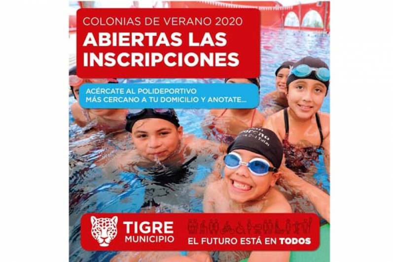 Abre la inscripción para las colonias de verano 2020 de Tigre
