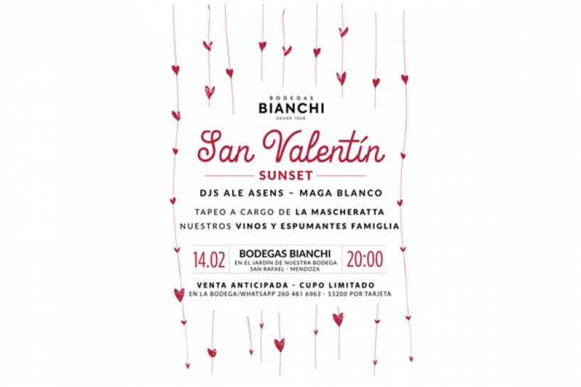 Viví San Valentín en Bodegas Bianchi