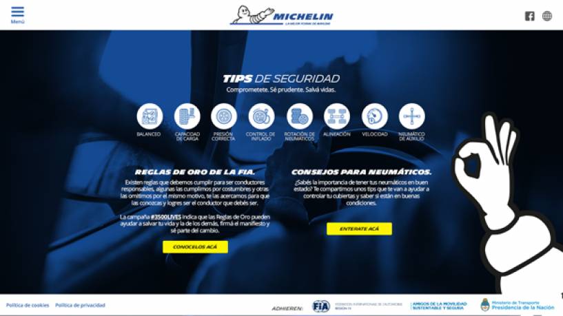 Michelin y FIA lanzan &quot;Manejate bien&quot;, una campaña de seguridad vial