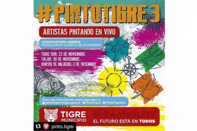 Abrió la inscripción para participar de la tercera edición del concurso “Pintó Tigre”