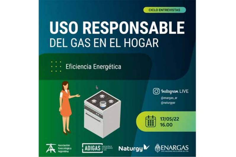 Naturgy y ENARGAS brindarán una capacitación sobre uso responsable del gas en el hogar