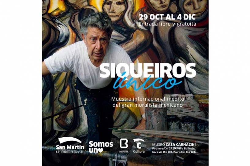 San Martín presenta una muestra inédita de David Siqueiros