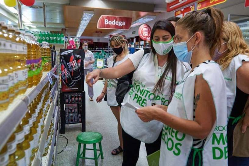 Zabaleta encabezó una jornada de control de precios en supermercados de Hurlingham