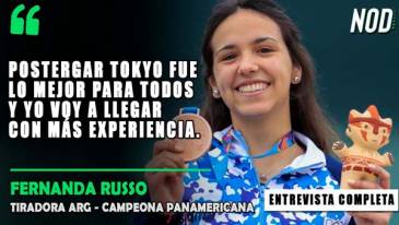 Declaraciones de Fernanda Russo, tiradora argentina y campeona Panamericana