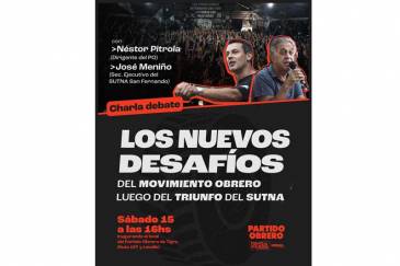 Charla-debate con Néstor Pitrola y José Meniño