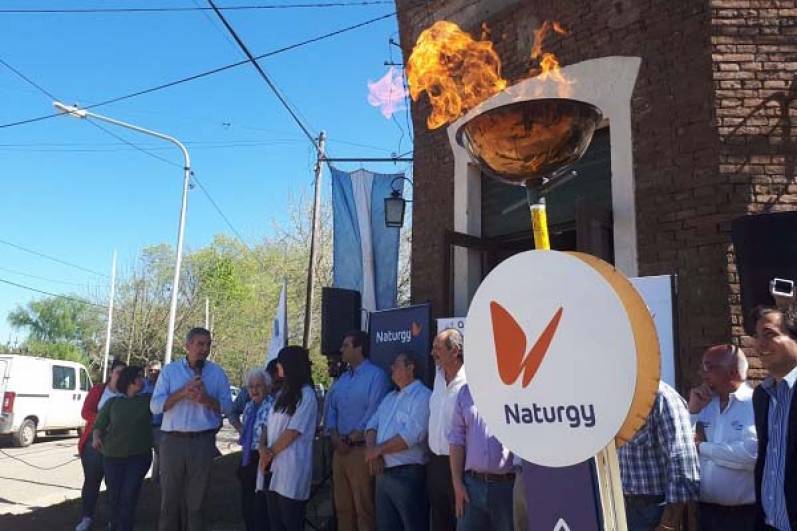 Naturgy inauguró la red de gas de Villa Lía en San Antonio de Areco
