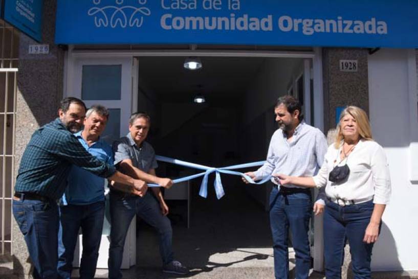 Fernando Moreira y Guido Lorenzino inauguraron la Casa de la Comunidad Organizada