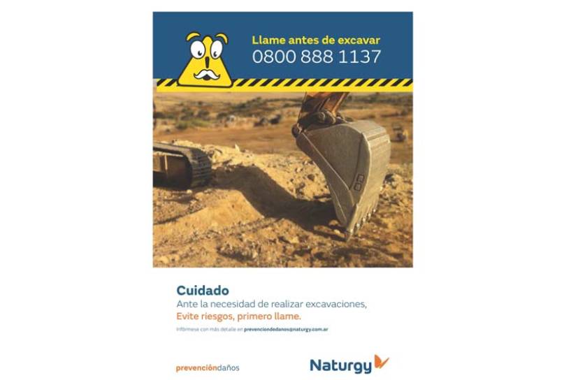 “Llame antes de excavar” la campaña de seguridad de Naturgy