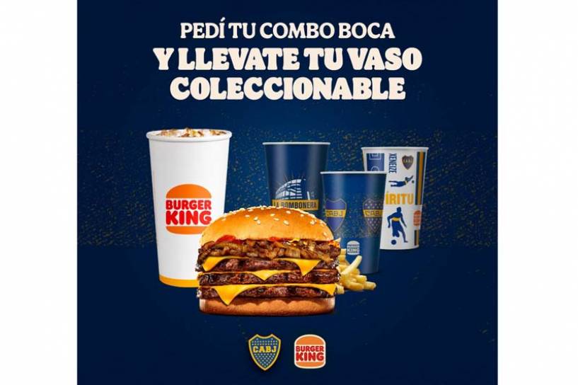 Burger King celebra el día del hincha de Boca con un combo especial