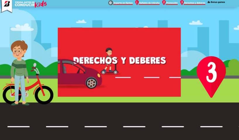 Bridgestone lanza su juego virtual de educación vial “Piensa Antes De Conducir Kids”