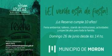 Morón celebra los 10 años de la Reserva Natural Urbana