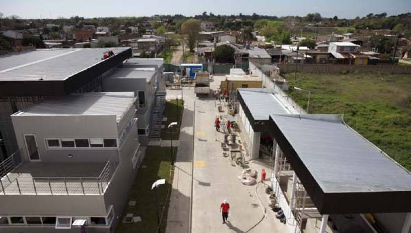 Ecosan SA, la empresa detrás de la construcción del nuevo edificio de AySA, sede de la Base Operativa de Pozos y Agua de Florencio Varela