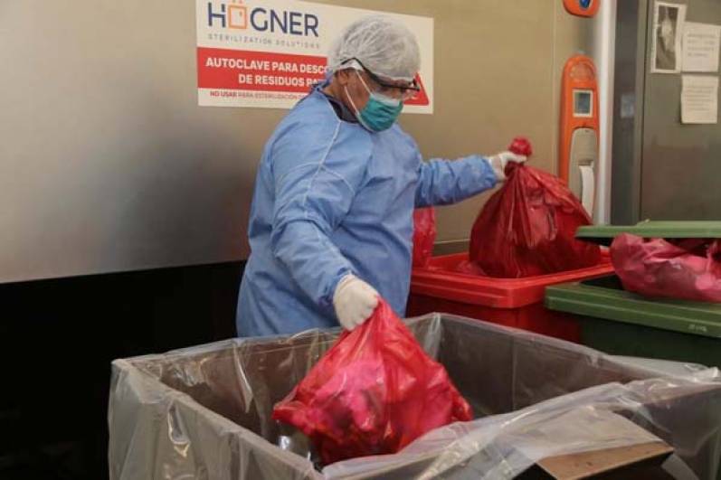 Ghi y Cabandié visitaron la planta de residuos patológicos del hospital Posadas