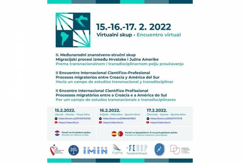 II Encuentro Internacional Científico-Profesional Procesos migratorios entre Croacia y América del Sur “Hacia un campo de estudios transnacional y transdisciplinar”