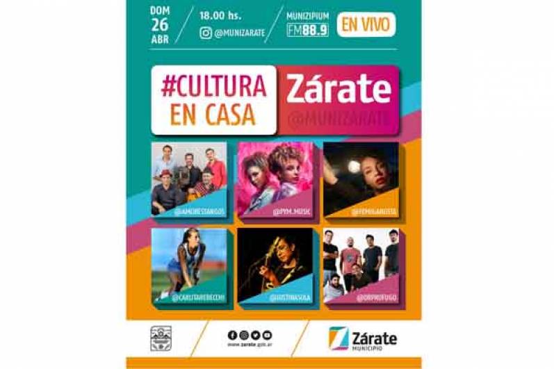 El Domingo, vuelve #CulturaEnCasa, con la actuación de @FEMIGANGSTA y @PYM.MUSIC, entre otros