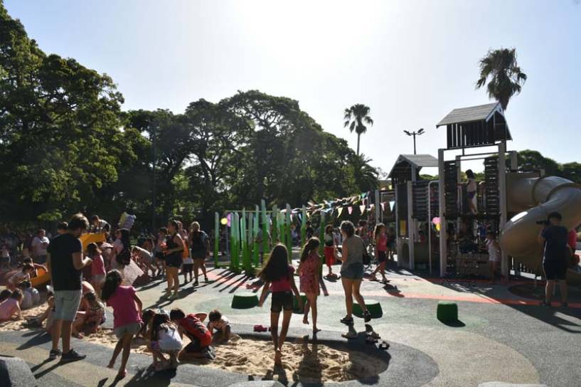 Parque Avellaneda: la Ciudad renueva el circuito deportivo y el patio infantil principal