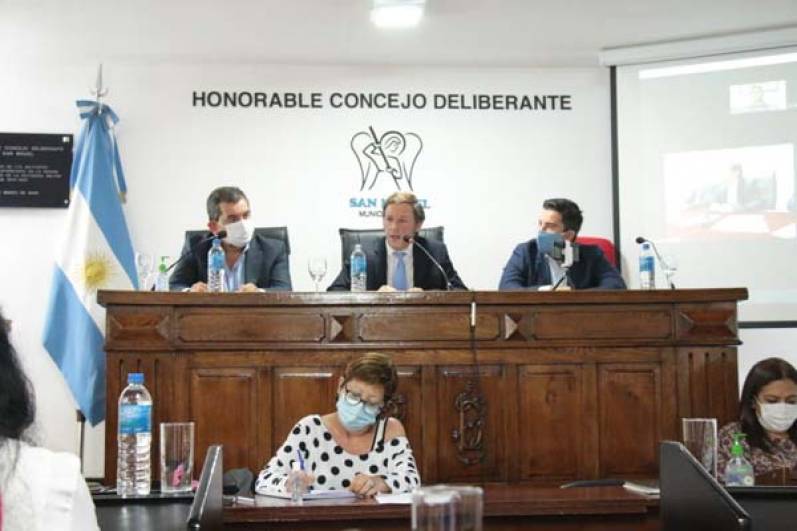 Con nuevos desafíos para el 2021, Jaime Méndez inauguró las sesiones del Concejo Deliberante de San Miguel