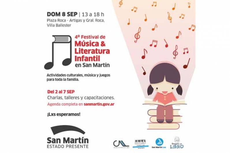 En septiembre, llega el 4° Festival de Música y Literatura Infantil