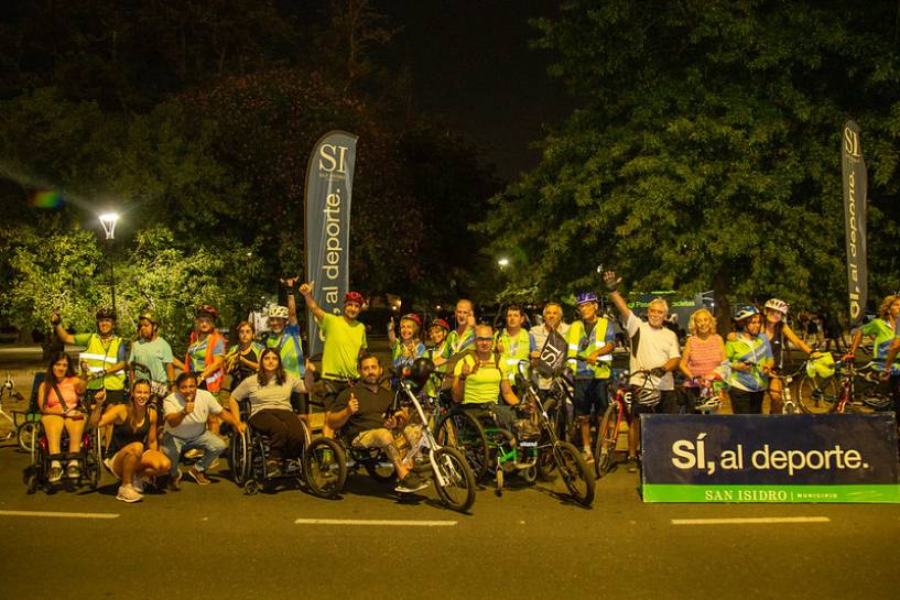 Inclusión: en San Isidro incorporan triciclos adaptados en el Paseo de Bicicletas