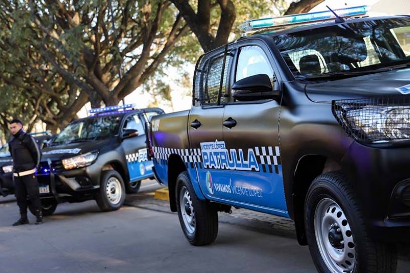 Vicente López suma nuevas camionetas de patrulla para la policía local