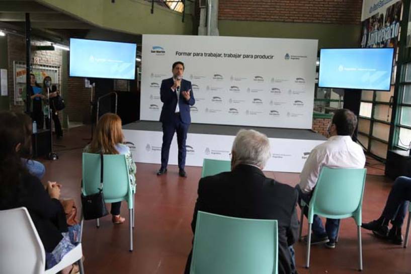 Fernando Moreira y Nicolás Trotta presentaron las Becas Progresar Trabajo 2021 en San Martín