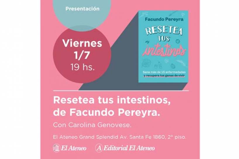 Yenny El Ateneo: Presentación Libro, Resetea tus intestinos