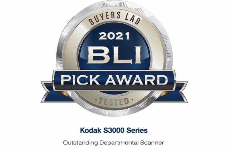 Kodak Alaris obtiene el galardón BLI Pick al mejor escáner del primer trimestre 2021