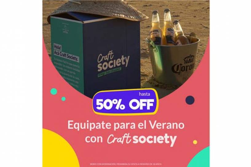 Verano entre bebidas y hamacas: Craft Society ofrece descuentos de hasta un 50% off para disfrutar en los días de calor