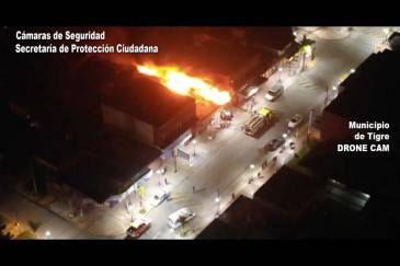 El Sistema de Protección Ciudadana de Tigre actuó rápidamente para controlar un incendio en Troncos del Talar