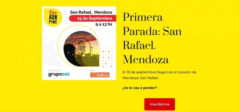 Galicia y ADN PyME llegan a Mendoza para seguir potenciando a los emprendedores y a las pequeñas y medianas empresas