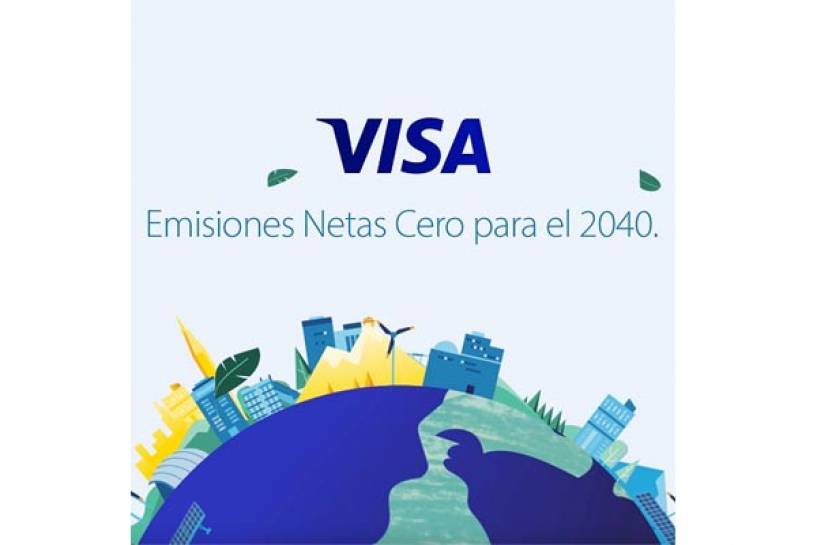 Visa refuerza su compromiso global con la sustentabilidad medioambiental con el objetivo de alcanzar emisiones netas cero para el 2040