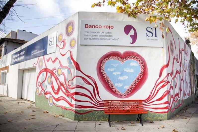 Campaña contra la violencia de género en San Isidro