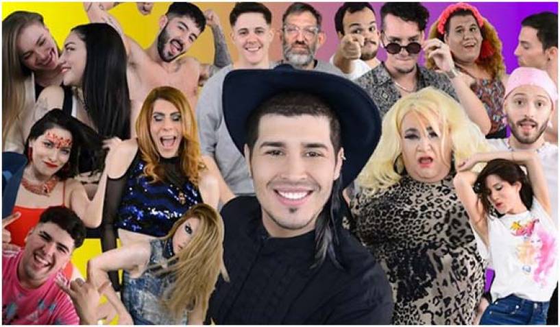 Artistas e influencers argentinos se unen en un video por el Dia Internacional del Orgullo LGBTTQI+