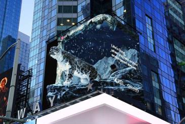 LG lanza campaña de concientización sobre especies vulnerables y en peligro de extinción en Times Square