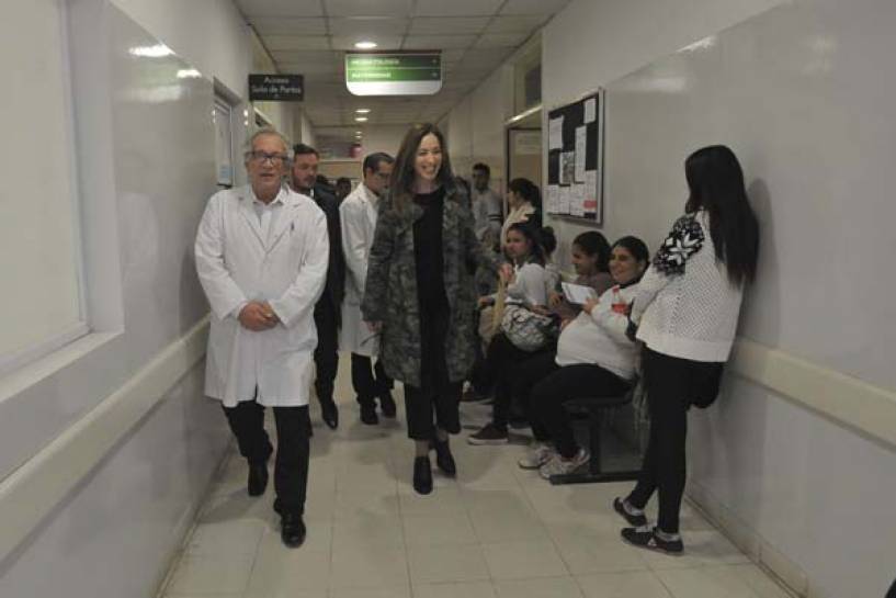 Vidal recorrió cuatro centros de salud en Ezeiza