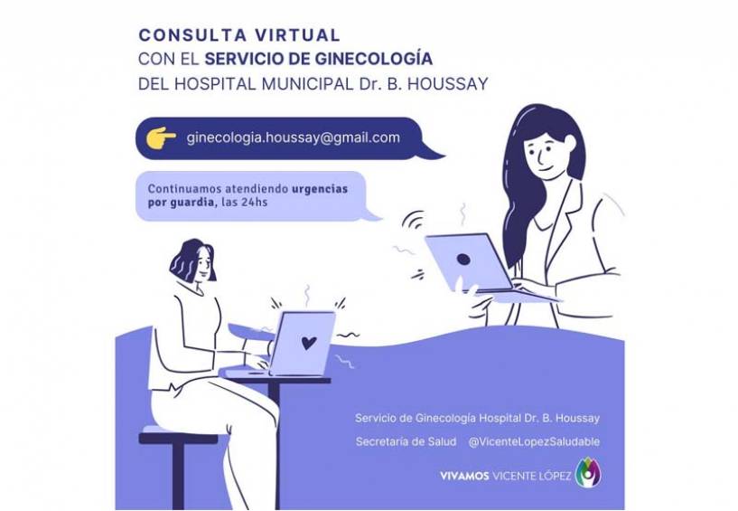 Vicente López habilitó consultas ginecológicas virtuales