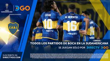 Boca inicia su camino en la Copa Sudamericana, en exclusiva por DIRECTV y DGO
