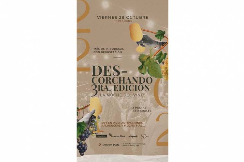 Remeros Plaza Shopping te invita a “Des Corchando” 3° Edición: LA NOCHE DEL VINO