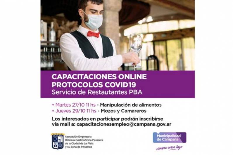 Continúa la inscripción a los cursos online sobre protocolos Covid-19 – Servicio de Restaurantes