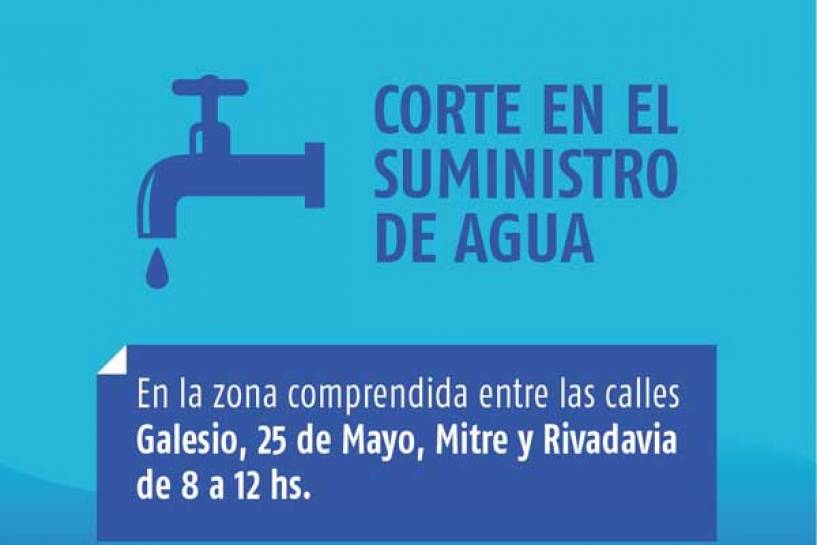 Municipio avisa sobre corte y reducción de suministro de agua para el jueves 11 de febrero