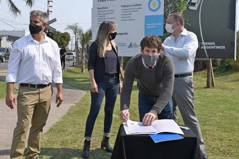 Nuevo Túnel de Av. Sobremonte: Juan Andreotti firmó convenios con AySA y ADIF para iniciar obras preliminares